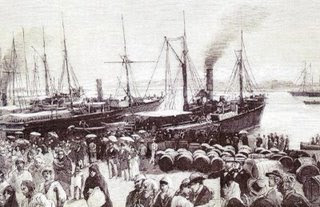 barcos españoles yendo a Argelia